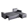 ΓΩΝΙΑΚΟΣ ΚΑΝΑΠΕΣ ΚΡΕΒΑΤΙ Lotos ΓΚΡΙ ΧΡΩΜΑ 237x168x80εκ 21045039