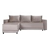 ΓΩΝΙΑΚΟΣ ΚΑΝΑΠΕΣ ΚΡΕΒΑΤΙ Lotos ΚΑΦΕ ΧΡΩΜΑ 237x168x80εκ 21044841