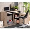 ΓΡΑΦΕΙΟ ARHIMED GREY OAK-ΜΑΥΡΟ 138x102x75εκ 11008666
