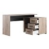 ΓΡΑΦΕΙΟ ARHIMED GREY OAK-ΜΑΥΡΟ 138x102x75εκ 11008666