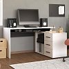ΓΡΑΦΕΙΟ ARHIMED ΛΕΥΚΟ-ΜΑΥΡΟ 138x102x75εκ 11011774