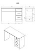 ΓΡΑΦΕΙΟ Leo ARTISAN OAK 121x50x75εκ 11014837