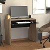 ΓΡΑΦΕΙΟ PARIS GREY OAK-ΜΑΥΡΟ 90x45x74εκ prs 11012765