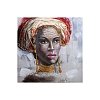 ΚΑΔΡΟ Fylliana African lady 609 ΜΑΥΡΟ-ΚΟΚΚΙΝΟ-ΜΠΕΖ-ΚΑΦΕ ΧΡΩΜΑ 80x3x80εκ 374-224-223