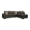 ΚΑΝΑΠΕΣ ΓΩΝΙΑ ΔΕΞΙΑ Fylliana New Toulouse TAUPE ΥΦΑΣΜΑ ΜΕ MOCCA ΜΑΞΙΛΑΡΙΑ 260x205x93εκ 831-124-967