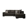 ΚΑΝΑΠΕΣ ΓΩΝΙΑ ΔΕΞΙΑ Fylliana New Toulouse TAUPE ΥΦΑΣΜΑ ΜΕ MOCCA ΜΑΞΙΛΑΡΙΑ 260x205x93εκ 831-124-967