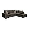 ΚΑΝΑΠΕΣ ΓΩΝΙΑ ΔΕΞΙΑ Fylliana New Toulouse TAUPE ΥΦΑΣΜΑ ΜΕ MOCCA ΜΑΞΙΛΑΡΙΑ 260x205x93εκ 831-124-967