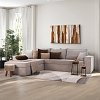 ΚΑΝΑΠΕΣ ΓΩΝΙΑ Fylliana OLYMP 3 TAUPE 280x210x80εκ 872-92-007