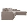 ΚΑΝΑΠΕΣ ΓΩΝΙΑ Fylliana OLYMP 3 TAUPE 280x210x80εκ 872-92-007