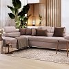 ΚΑΝΑΠΕΣ ΓΩΝΙΑ Fylliana RIO-M 3+4 ΑΡΙΣΤΕΡΗ TAUPE / ΚΑΦΕ 278x192x79εκ 872-92-010