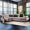 ΚΑΝΑΠΕΣ ΓΩΝΙΑ Fylliana RIO-M 3+4 ΔΕΞΙΑ TAUPE / ΚΑΦΕ 278x192x79εκ 872-92-008