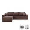 ΚΑΝΑΠΕΣ ΓΩΝΙΑ Fylliana OLYMP 4 ΚΑΦΕ 280x210x80εκ 872-92-006