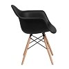 ΚΑΡΕΚΛΑ Fylliana Casual ΜΑΥΡΟ ΚΑΘΙΣΜΑ ΜΕ ΦΥΣΙΚΑ ΠΟΔΙΑ 65x64x79εκ 4τμχ 630-00-005