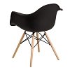 ΚΑΡΕΚΛΑ Fylliana Casual ΜΑΥΡΟ ΚΑΘΙΣΜΑ ΜΕ ΦΥΣΙΚΑ ΠΟΔΙΑ 65x64x79εκ 4τμχ 630-00-005
