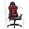 ΚΑΡΕΚΛΑ GAMING Fylliana SAR-1 ΜΑΥΡΟ-ΚΟΚΚΙΝΟ ΤΕΧΝΟΔΕΡΜΑ 64x53x135εκ 387-00-006