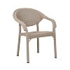 ΚΑΡΕΚΛΑ ΚΗΠΟΥ Fylliana Roshen ΜΠΕΖ ΧΡΩΜΑ 59x44x83εκ 875-124-061