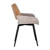 ΚΑΡΕΚΛΑ ΤΡΑΠΕΖΑΡΙΑΣ Fylliana FL6286 ΜΠΕΖ ΥΦΑΣΜΑ 58x54x81εκ 2τμχ 392-124-001