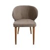 ΚΑΡΕΚΛΑ ΤΡΑΠΕΖΑΡΙΑΣ Fylliana Nancy ΥΦΑΣΜΑ SAND ΧΡΩΜΑ 55x52x80εκ 2τμχ 893-122-009
