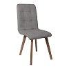 ΚΑΡΕΚΛΑ ΤΡΑΠΕΖΑΡΙΑΣ Fylliana NEW T-17 ΓΚΡΙ ME GREY ΠΟΔΙΑ 42x48x87εκ 2τμχ 839-122-763