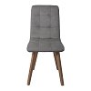 ΚΑΡΕΚΛΑ ΤΡΑΠΕΖΑΡΙΑΣ Fylliana NEW T-17 ΓΚΡΙ ME GREY ΠΟΔΙΑ 42x48x87εκ 2τμχ 839-122-763