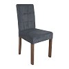 ΚΑΡΕΚΛΑ ΤΡΑΠΕΖΑΡΙΑΣ Fylliana Τ-12 Domenic ΓΚΡΙ ΥΦΑΣΜΑ GREY OAK ΠΟΔΙΑ 45x45x90εκ 2τμχ 839-121-701