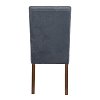 ΚΑΡΕΚΛΑ ΤΡΑΠΕΖΑΡΙΑΣ Fylliana Τ-12 Domenic ΓΚΡΙ ΥΦΑΣΜΑ GREY OAK ΠΟΔΙΑ 45x45x90εκ 2τμχ 839-121-701