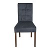 ΚΑΡΕΚΛΑ ΤΡΑΠΕΖΑΡΙΑΣ Fylliana Τ-12 Domenic ΓΚΡΙ ΥΦΑΣΜΑ GREY OAK ΠΟΔΙΑ 45x45x90εκ 2τμχ 839-121-701