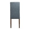 ΚΑΡΕΚΛΑ ΤΡΑΠΕΖΑΡΙΑΣ Fylliana Τ-6 ΓΑΛΑΖΙΟ ΥΦΑΣΜΑ ΜΕ GREY OAK ΠΟΔΙΑ 56x48x103εκ 2τμχ 839-223-836