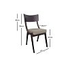 Καρέκλα Ashley Walnut 45x46x86 2 Τμχ 1035 IN 400-01-023