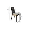 Καρέκλα Emma Wenge 43x40x93 2τμχ 1018 IN 400-01-010