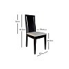 Καρέκλα Megan Wenge 42x39x95 2τμχ 1017 IN 400-01-007