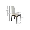 Καρέκλα Taylor Wenge/Ecru 44x39x92 2τμχ 1019 IN 400-01-012