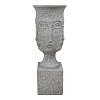 ΚΑΣΠΩ ΔΑΠΕΔΟΥ Fylliana  FL1996 "Face" ΓΚΡΙ ΧΡΩΜΑ 35x35x93εκ 374-223-357