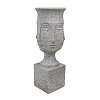 ΚΑΣΠΩ ΔΑΠΕΔΟΥ Fylliana  FL1996 "Face" ΓΚΡΙ ΧΡΩΜΑ 35x35x93εκ 374-223-357