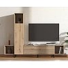 ΚΕΝΤΡΟ ΨΥΧΑΓΩΓΙΑΣ-ΣΥΝΘΕΣΗ ANDROS ARTISAN OAK-ARTISAN OAK ΜΕ ΜΑΥΡΕΣ ΓΡΑΜΜΕΣ 184x30x138εκ 11014798