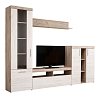 ΚΕΝΤΡΟ ΨΥΧΑΓΩΓΙΑΣ-ΣΥΝΘΕΣΗ Arno Grey Oak-White Oak 262x35x195εκ 11008760
