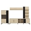 ΚΕΝΤΡΟ ΨΥΧΑΓΩΓΙΑΣ-ΣΥΝΘΕΣΗ CAMARGUE OAK-BLACK OAK 263x40x167εκ 11014735