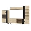ΚΕΝΤΡΟ ΨΥΧΑΓΩΓΙΑΣ-ΣΥΝΘΕΣΗ CAMARGUE OAK-BLACK OAK 263x40x167εκ 11014735