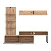 ΚΕΝΤΡΟ ΨΥΧΑΓΩΓΙΑΣ-ΣΥΝΘΕΣΗ EVORA ARTISAN OAK-CARBON 205x41x173εκ 11011202