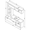 ΚΕΝΤΡΟ ΨΥΧΑΓΩΓΙΑΣ-ΣΥΝΘΕΣΗ GLEN GREY OAK/ΛΕΥΚΟ 170x41x170εκ 11008761