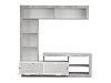 ΚΕΝΤΡΟ ΨΥΧΑΓΩΓΙΑΣ-ΣΥΝΘΕΣΗ GLEN ΛΕΥΚΟ-ΓΚΡΙ CONCRETE 170x41x170εκ 11008763