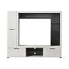 ΚΕΝΤΡΟ ΨΥΧΑΓΩΓΙΑΣ-ΣΥΝΘΕΣΗ LORCA WHITE OAK / ΜΑΥΡΟ 195.5x35x171.5εκ 11008353