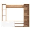 ΚΕΝΤΡΟ ΨΥΧΑΓΩΓΙΑΣ-ΣΥΝΘΕΣΗ MATARO ARTISAN OAK-ΛΕΥΚΟ 185x35x155εκ 11011444