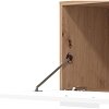 ΚΕΝΤΡΟ ΨΥΧΑΓΩΓΙΑΣ-ΣΥΝΘΕΣΗ MATARO ARTISAN OAK-ΛΕΥΚΟ 185x35x155εκ 11011444