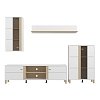 ΚΕΝΤΡΟ ΨΥΧΑΓΩΓΙΑΣ-ΣΥΝΘΕΣΗ PECKHAM ΛΕΥΚΟ-OAK 260x40x183εκ 11014594