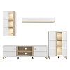 ΚΕΝΤΡΟ ΨΥΧΑΓΩΓΙΑΣ-ΣΥΝΘΕΣΗ PECKHAM ΛΕΥΚΟ-OAK 260x40x183εκ 11014594