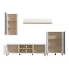 ΚΕΝΤΡΟ ΨΥΧΑΓΩΓΙΑΣ-ΣΥΝΘΕΣΗ PECKHAM ΛΕΥΚΟ-OAK 260x40x183εκ 11014594