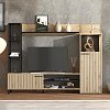 ΚΕΝΤΡΟ ΨΥΧΑΓΩΓΙΑΣ-ΣΥΝΘΕΣΗ RETIMNO ARTISAN OAK-ARTISAN OAK ΜΕ ΜΑΥΡΕΣ ΓΡΑΜΜΕΣ-ΜΑΥΡΟ 208x33x158εκ 11013492