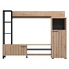ΚΕΝΤΡΟ ΨΥΧΑΓΩΓΙΑΣ-ΣΥΝΘΕΣΗ RETIMNO ARTISAN OAK-ARTISAN OAK ΜΕ ΜΑΥΡΕΣ ΓΡΑΜΜΕΣ-ΜΑΥΡΟ 208x33x158εκ 11013492