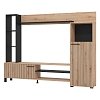 ΚΕΝΤΡΟ ΨΥΧΑΓΩΓΙΑΣ-ΣΥΝΘΕΣΗ RETIMNO ARTISAN OAK-ARTISAN OAK ΜΕ ΜΑΥΡΕΣ ΓΡΑΜΜΕΣ-ΜΑΥΡΟ 208x33x158εκ 11013492